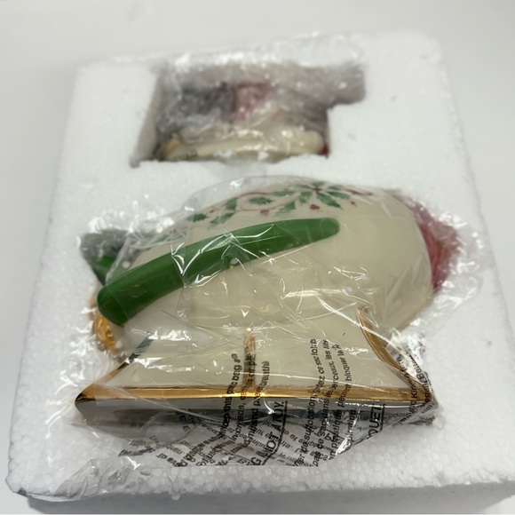 Lenox Holiday Figural Santa's Rocket Covered Candy Dish - Picture 6 of 9